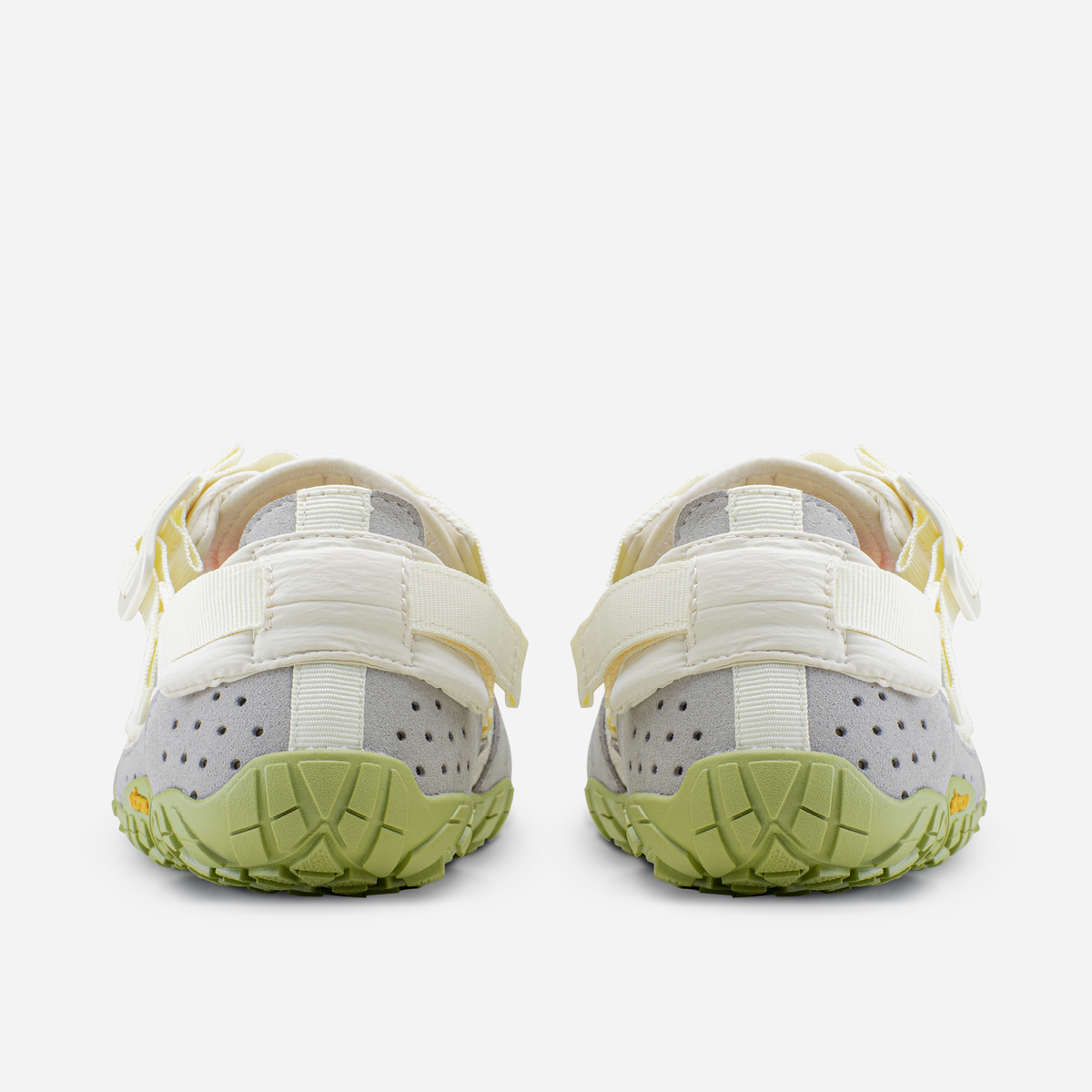Pair of Breezandal Women's Ivory and Green, trail model for hot days