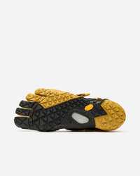 Breezandal Women's Mustard and Black, minimalist zero-drop sandal