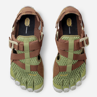 Breezandal Men's Olive Green and Brown, 5.7 mm Vibram Megagrip sole