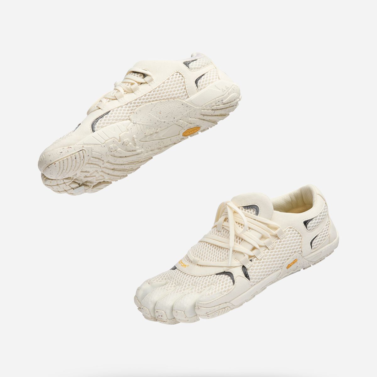 Roadaround 2 Women's Reflective Ivory, five-toe sneaker with separated toes