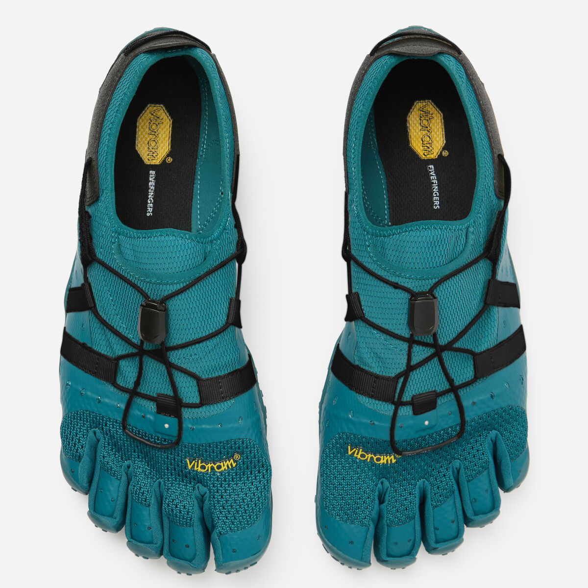 Spidrwalk Teal and Black, water-draining perforations