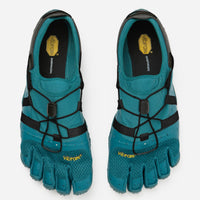 Spidrwalk Teal and Black, water-draining perforations