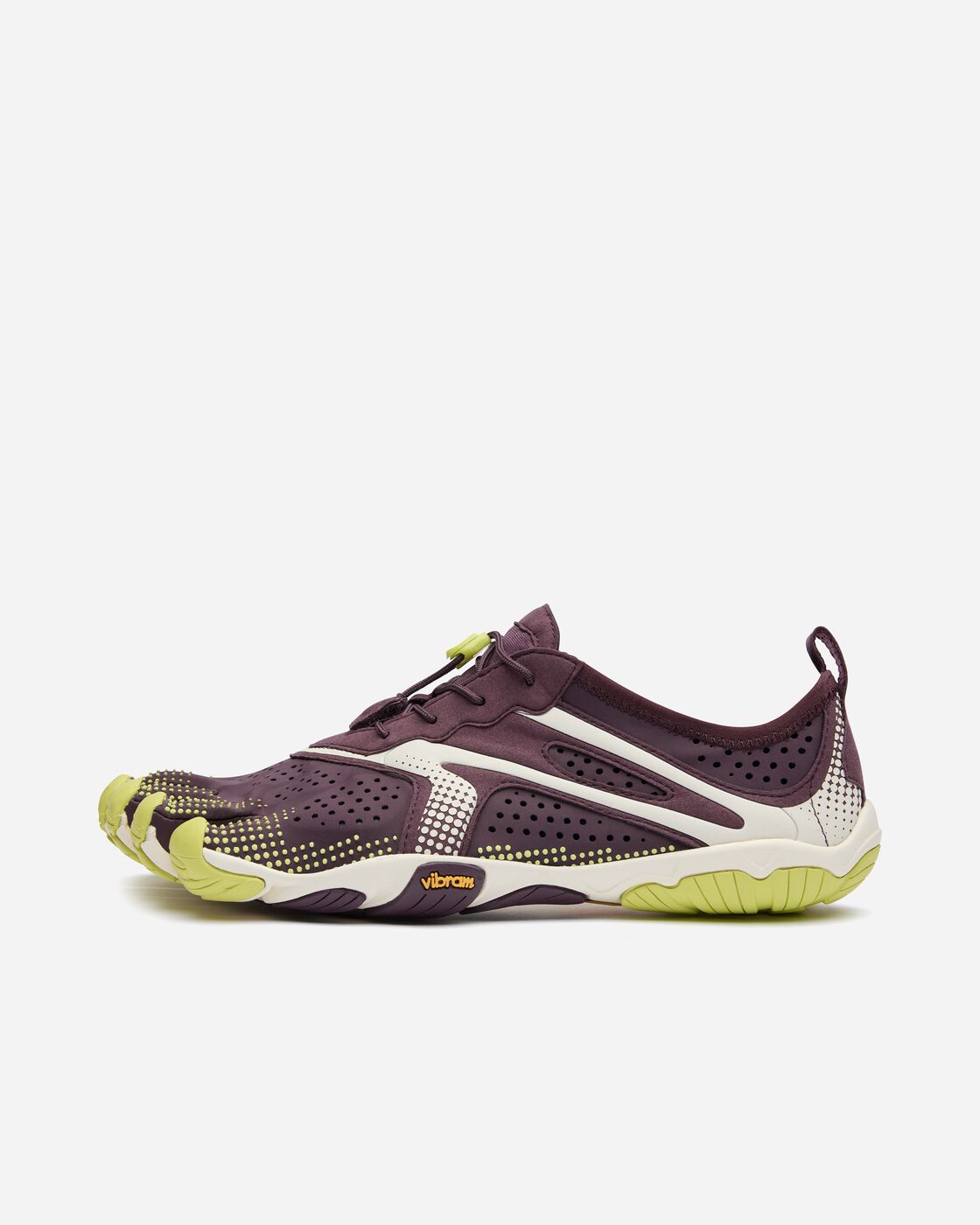 Vibram FiveFingers V-Run Black and Plum, five-toe running shoe
