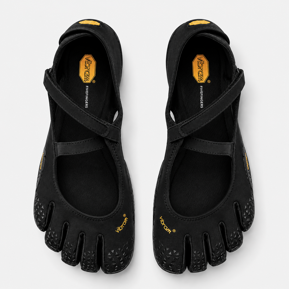 Pair of V-Soul Women's Black, 155 g per foot and zero drop