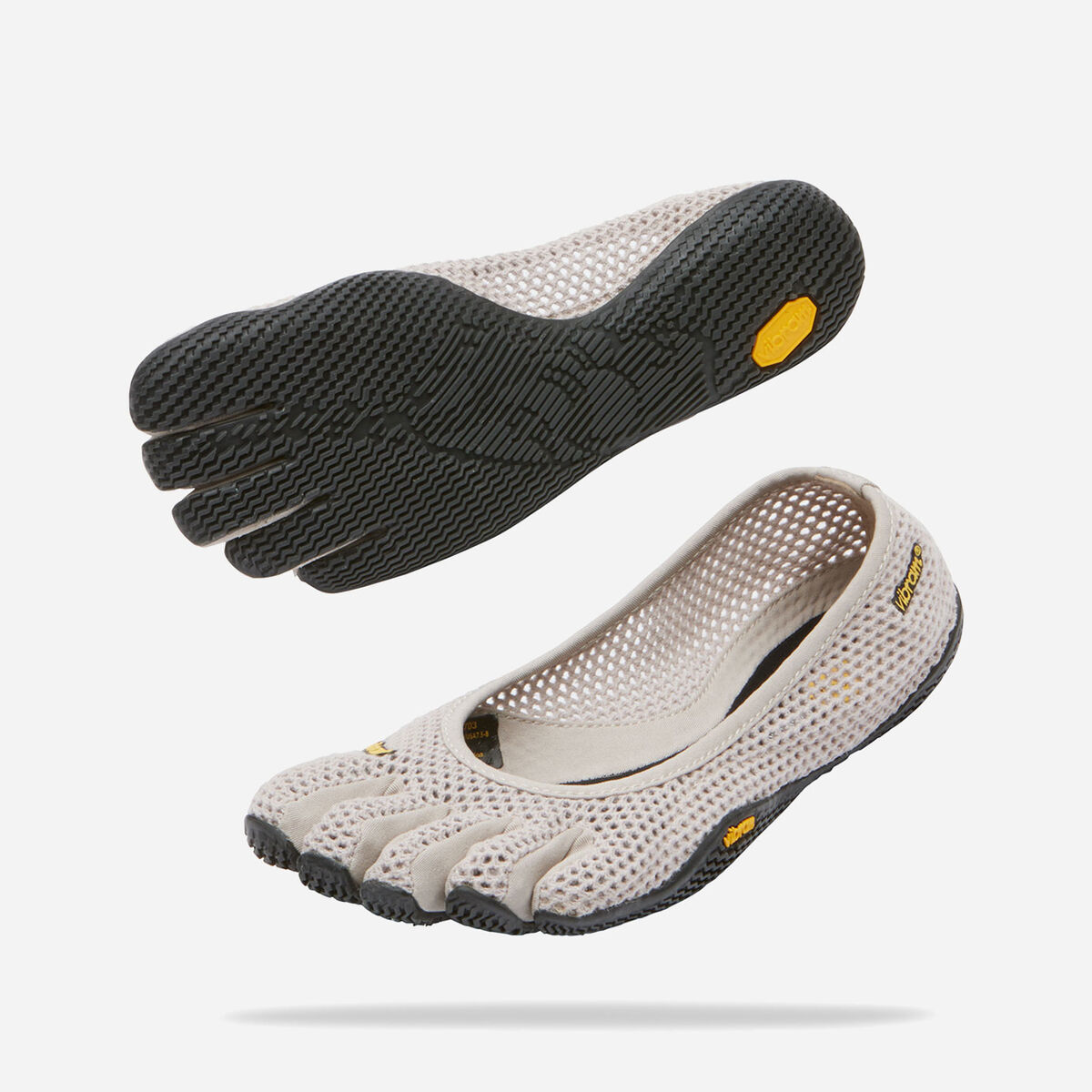Pair of Vi-B ECO White, minimalist ballet flat for everyday urban wear